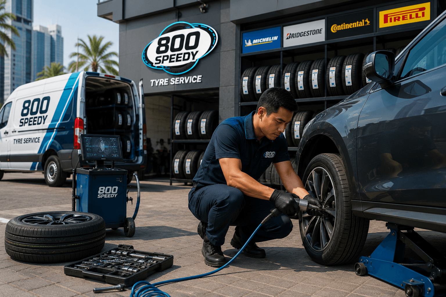 Flat Tyre Change Service in Dubai – starts from AED 99, in just 30 minutes